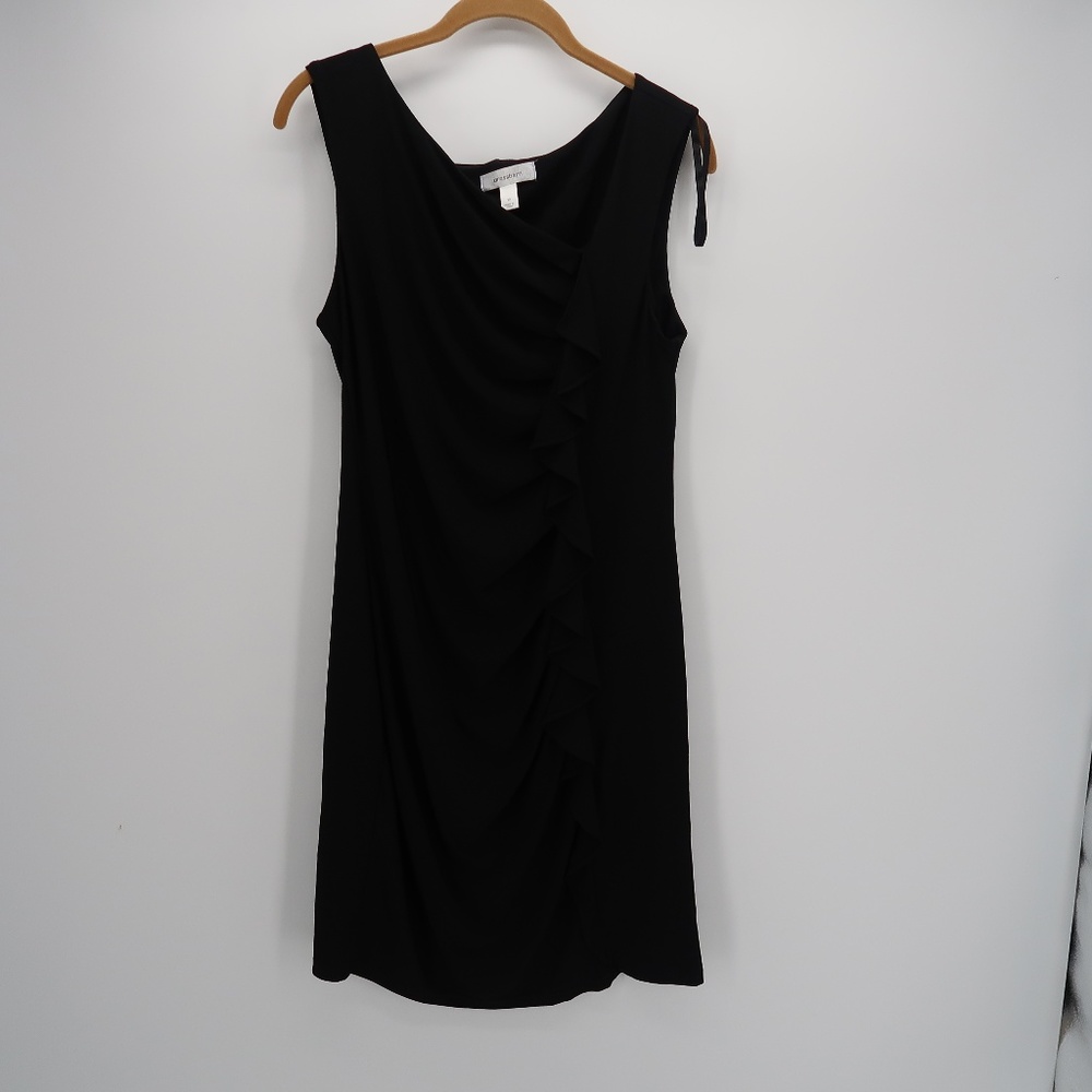 Dress Barn V-Neck Ruffle Sleeveless Party Dress